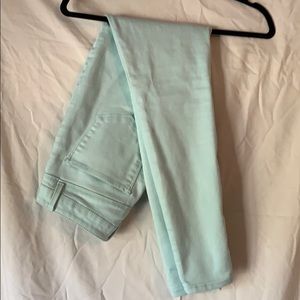 Baby blue skinny jeans